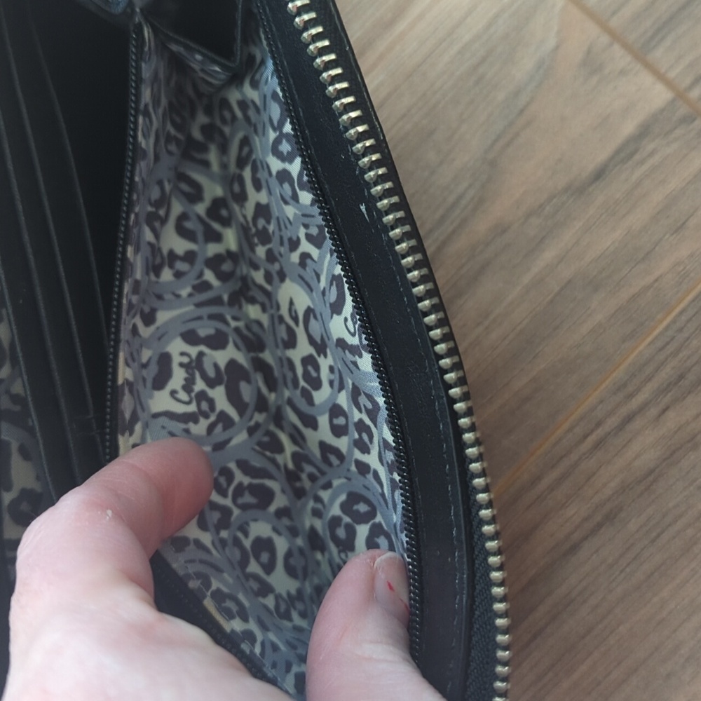 Vintage Coach Poppy Black Leather Wristlet Wallet. - Picture 9 of 10